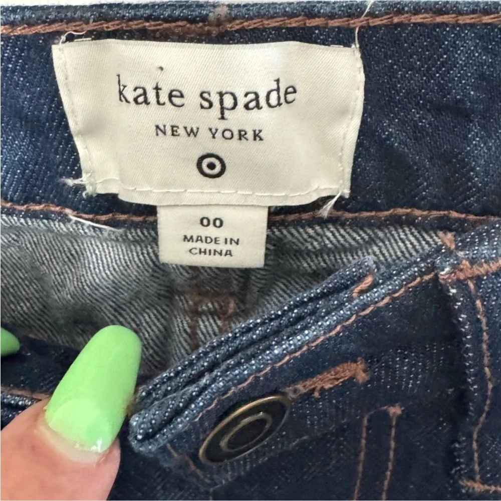 Women's High-Rise Straight Leg Wide Cuff Jeans - kate spade new york